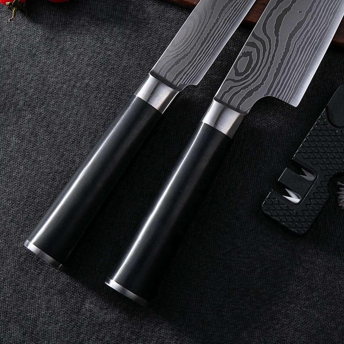 2PCS Best Quality Japanese Santoku Chef Kitchen Knive set with Gift box - VIP Hardware Store