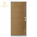 36 In. X 80 In. Medium Oak Right - Hand Inswing Contemporary Teak Stained Fiberglass Prehung Front Door - VIP Hardware Store