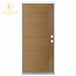 36 In. X 80 In. Medium Oak Right - Hand Inswing Contemporary Teak Stained Fiberglass Prehung Front Door - VIP Hardware Store