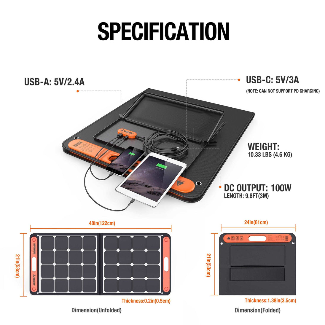 Jackery Solar Generator 550 500-Watt Portable Power Station (1 Solar Panel Included)