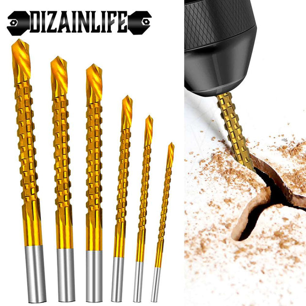 6/3 Pcs Cobalt Drill Bit Set Spiral Screw Metric Composite Tap Drill Bit Tap Twist Drill Bit Set for Cutting Drilling Polishing