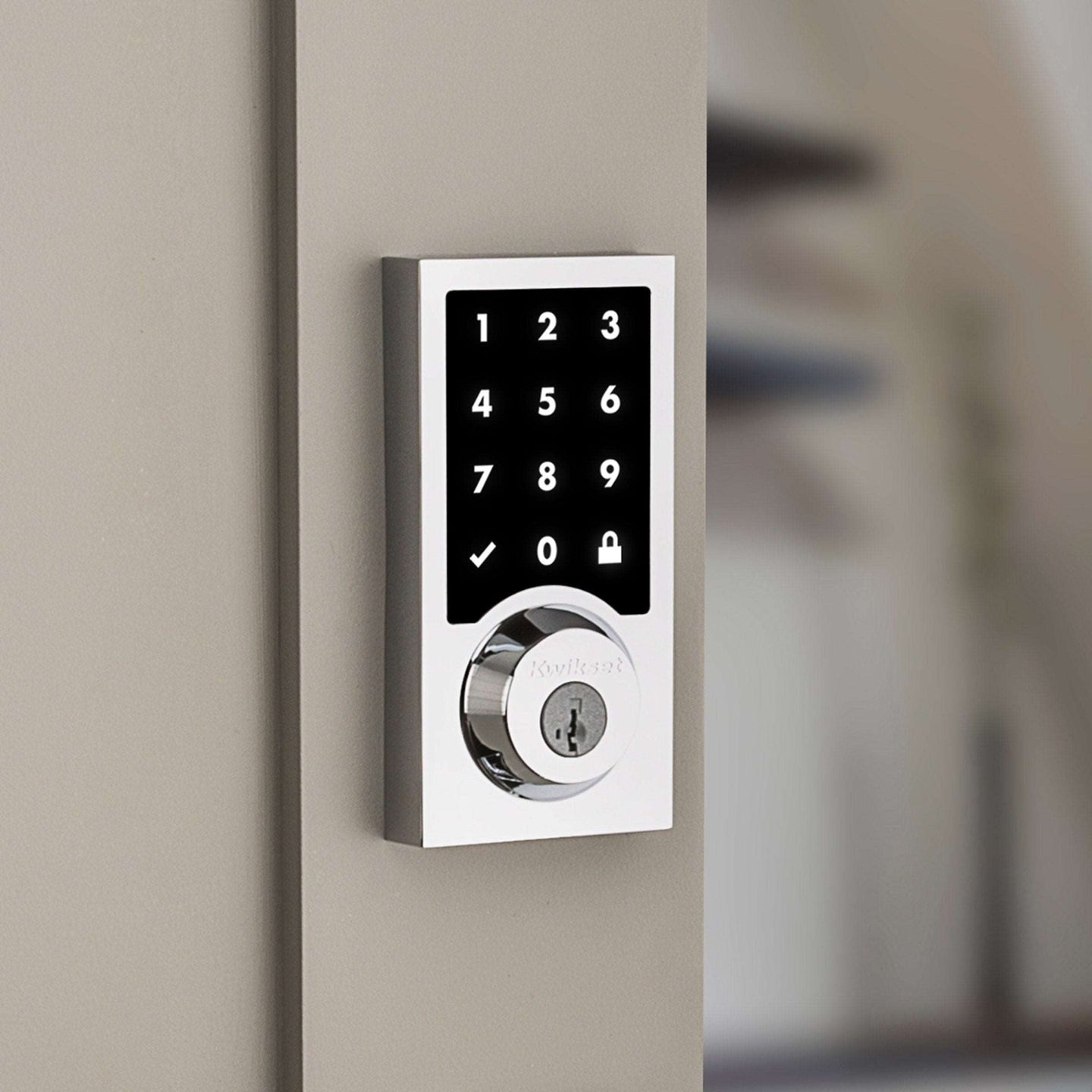 916 Contemporary Z - Wave Smart Lock with Halifax Lever - VIP Hardware Store