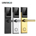 American standard security, keyless code, card reader, unlock electronic smart digital hotel house door lock. Works with WIFI and Bluetooth - VIP Hardware Store