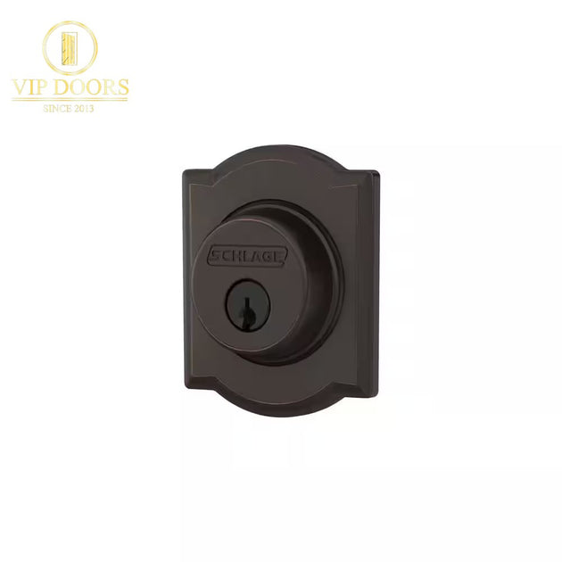 B60 Series Camelot Aged Bronze Single Cylinder Deadbolt Certified Highest for Security and Durability - VIP Hardware Store