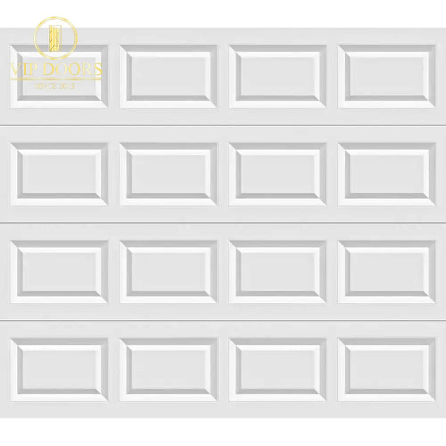 Classic Collection 8 Ft. X 7 Ft. Non - Insulated Solid White Garage Door - VIP Hardware Store