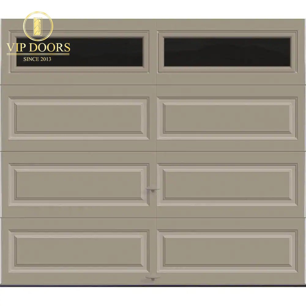 Classic Collection 9 Ft. X 7 Ft. 6.5 R - Value Insulated White Garage Door with Plain Windows - VIP Hardware Store