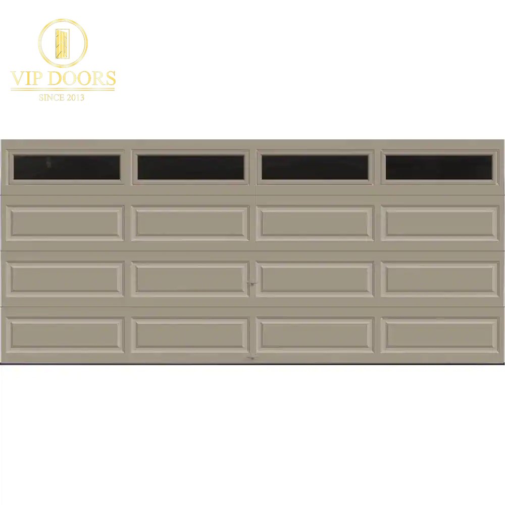 Classic Collection 9 Ft. X 7 Ft. 6.5 R - Value Insulated White Garage Door with Plain Windows - VIP Hardware Store