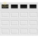 Classic Collection 9 Ft. X 7 Ft. 6.5 R - Value Insulated White Garage Door with Plain Windows - VIP Hardware Store