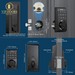 Smart Lock, Electronic Keypad Deadbolt Lock, Keyless Entry Door Lock with Auto-Lock, 100 User Codes, Anti-Peeping Password, Easy to Install and Program, Keypad Door Lock for Home Bedroom