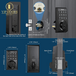 Smart Lock, Electronic Keypad Deadbolt Lock, Keyless Entry Door Lock with Auto-Lock, 100 User Codes, Anti-Peeping Password, Easy to Install and Program, Keypad Door Lock for Home Bedroom