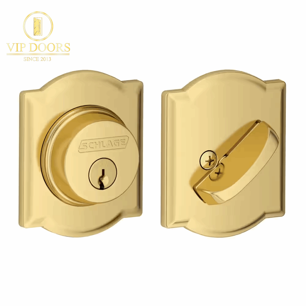 B60 Series Camelot Aged Bronze Single Cylinder Deadbolt Certified Highest for Security and Durability