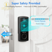 Fingerprint Smart Lock, Keypad Door Lock with Deadbolt, Keyless Entry Door Lock with Bluetooth APP, Front Door Lock Works with Alexa Voice, Fob, E-Key and Code, Auto-Lock for Home Apartment