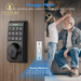 Smart Lock, Electronic Keypad Deadbolt Lock, Keyless Entry Door Lock with Auto-Lock, 100 User Codes, Anti-Peeping Password, Easy to Install and Program, Keypad Door Lock for Home Bedroom