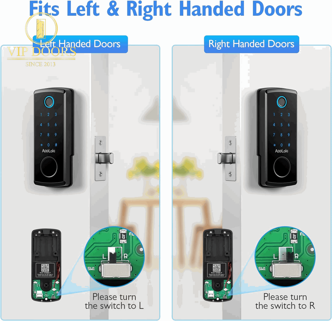 Fingerprint Smart Lock, Keypad Door Lock with Deadbolt, Keyless Entry Door Lock with Bluetooth APP, Front Door Lock Works with Alexa Voice, Fob, E-Key and Code, Auto-Lock for Home Apartment