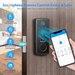 Fingerprint Smart Lock, Keypad Door Lock with Deadbolt, Keyless Entry Door Lock with Bluetooth APP, Front Door Lock Works with Alexa Voice, Fob, E-Key and Code, Auto-Lock for Home Apartment