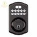 Single Cylinder Castle Electronic Keypad Deadbolt Aged Bronze