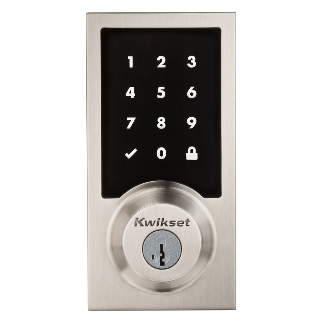 916 Contemporary Z-Wave Smart Lock with Halifax Lever