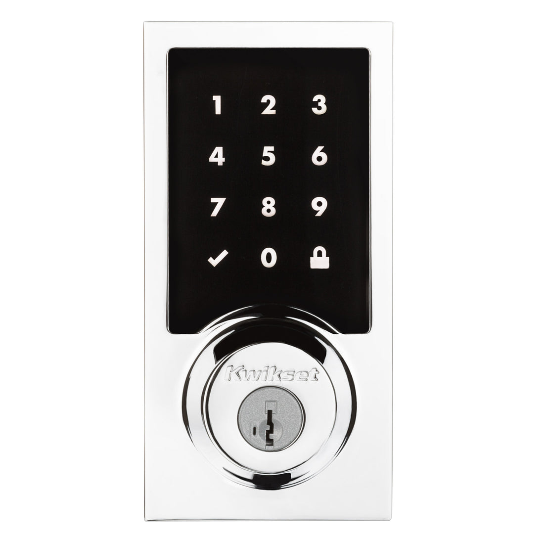 916 Contemporary Z-Wave Smart Lock with Halifax Lever