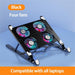 Gaming Cooler Laptop Stand Foldable Laptop Cooling Pad with 2/4 Fan Silent for Macbook Laptop Cooler Notebook Accessories LOL OW