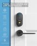 Keyless Entry Door Locks with Keypads, Smart Fingerprint Front Door Lock with Touchscreen Auto Lock,Electronic Digital Biometric Deadbolt Support IC Card, Code,Key Wireless Home Combination Lock