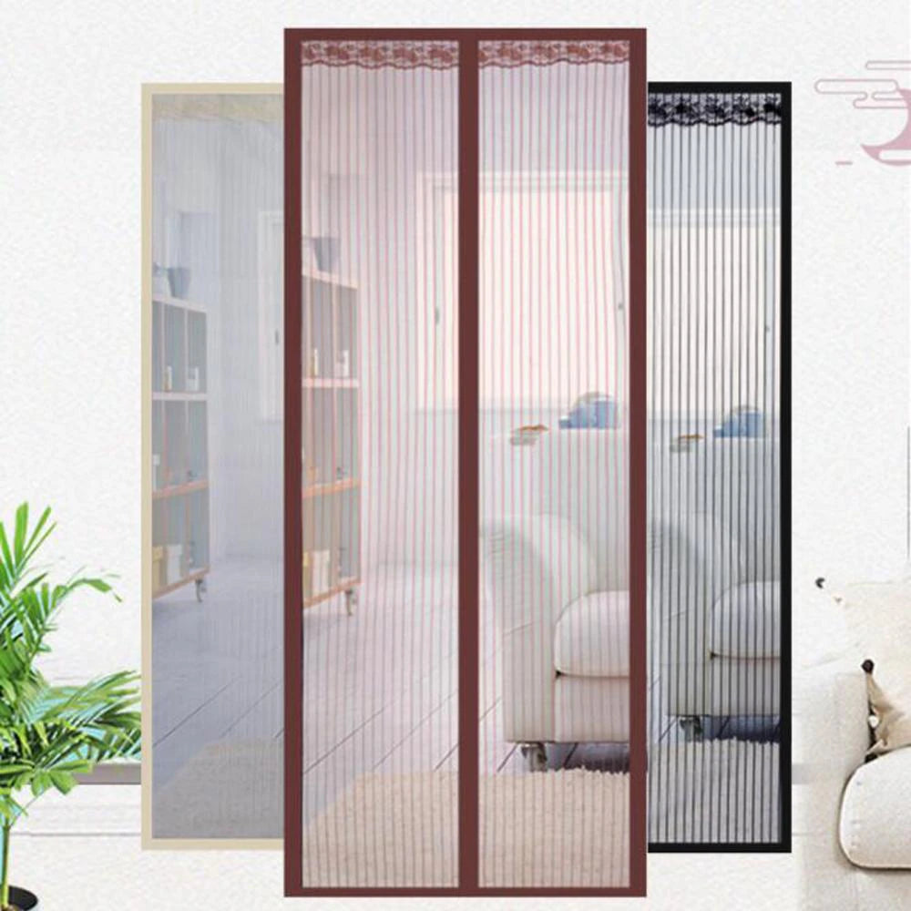 Summer anti Mosquito Net, Mosquito Insect Fly Bug Curtains Automatic Closing Mesh Mosquito Net with Mosquito for Curtain Door