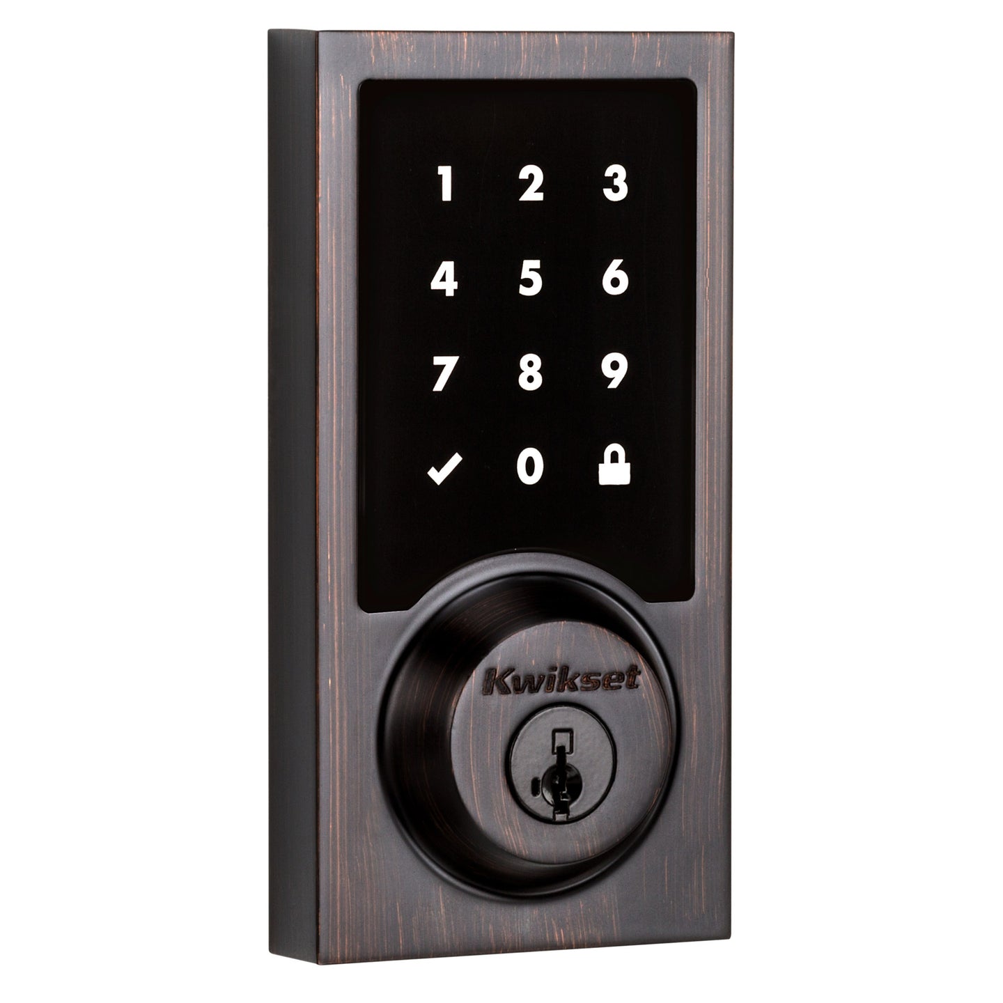 916 Contemporary Z-Wave Smart Lock with Halifax Lever