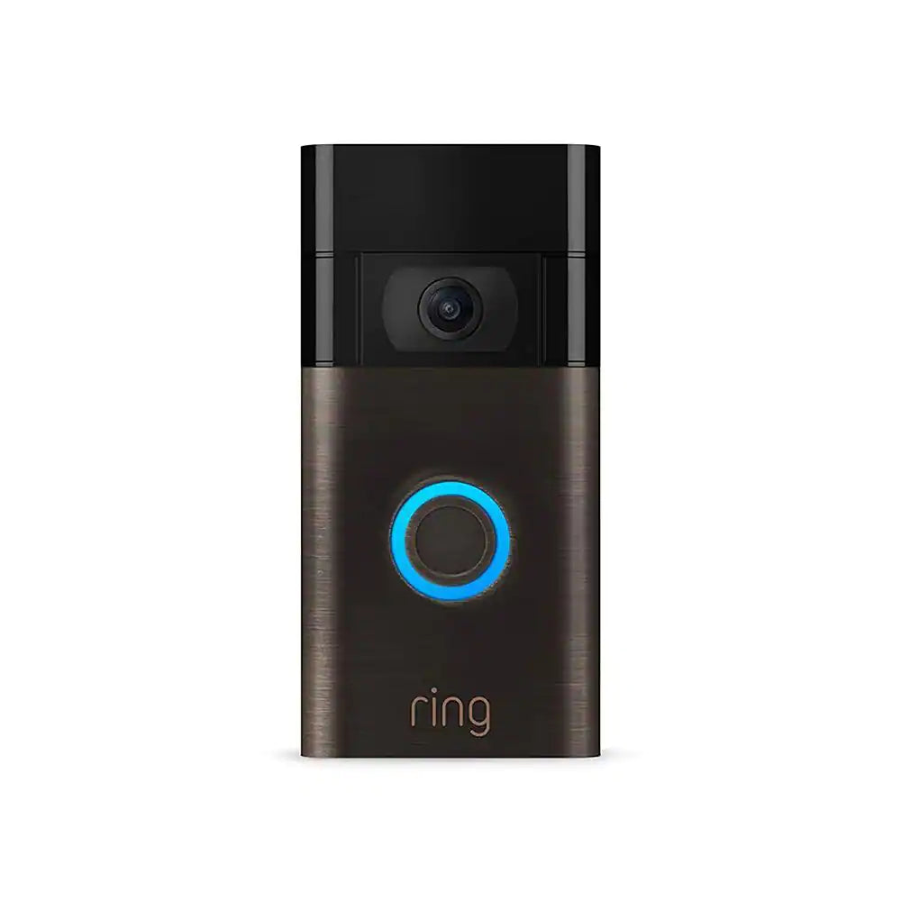 Video Doorbell - Smart Wireless Wifi Doorbell Camera with Built-In Battery, 2-Way Talk, Night Vision, Venetian Bronze