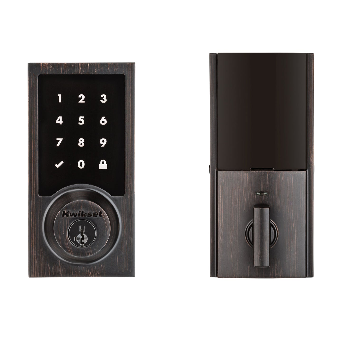 916 Contemporary Z-Wave Smart Lock with Halifax Lever