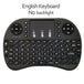 Colorful Backlight English Russian 2.4G Air Mouse Remote Touchpad for Android TV Box PC I8 Mini Wireless Keyboard