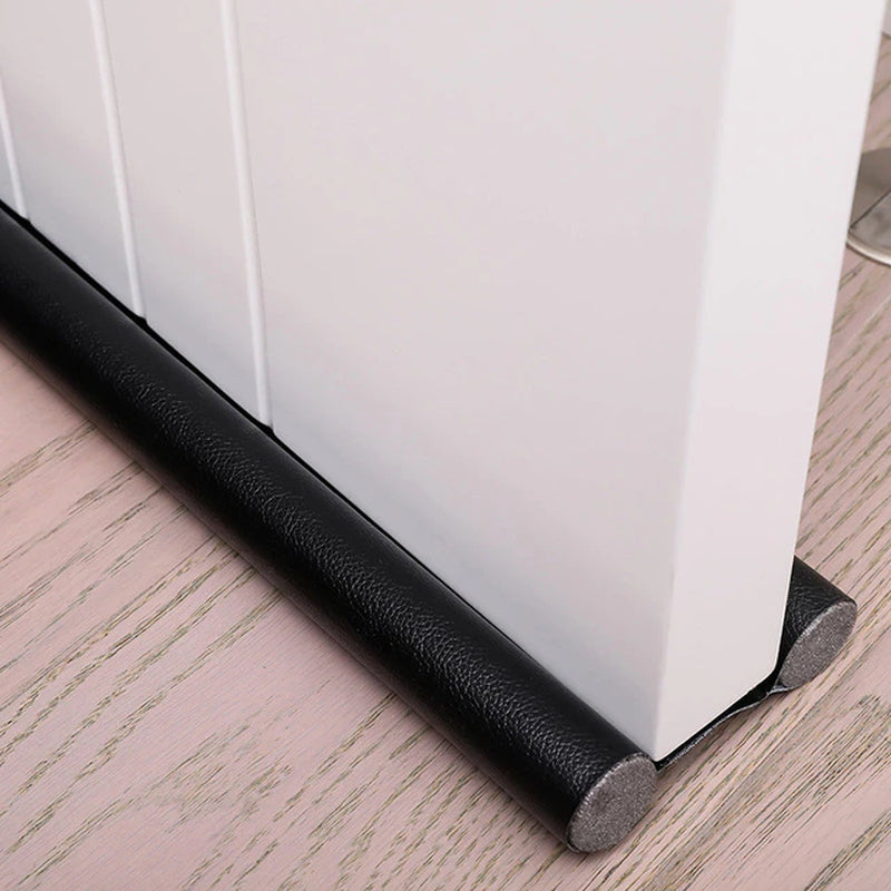 PU Leather Doors Bottom Sealing Strip Weather Stripping Draft Blocker Guard Sound Proof Noise Reduction under Door Draft Stopper