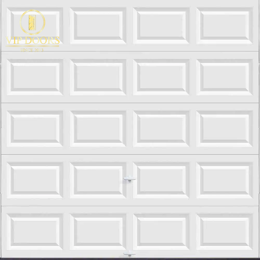 Classic Steel 8 Ft. X 7 Ft. Non-Insulated Solid White Garage Door