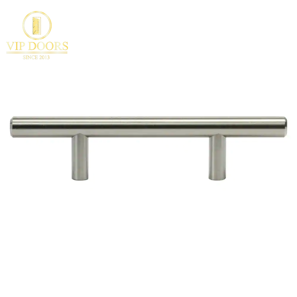 Solid 3 In. (76 Mm) Center-To-Center Brushed Nickel Kitchen Cabinet Drawer T-Bar Pull Handle Pull (25-Pack)