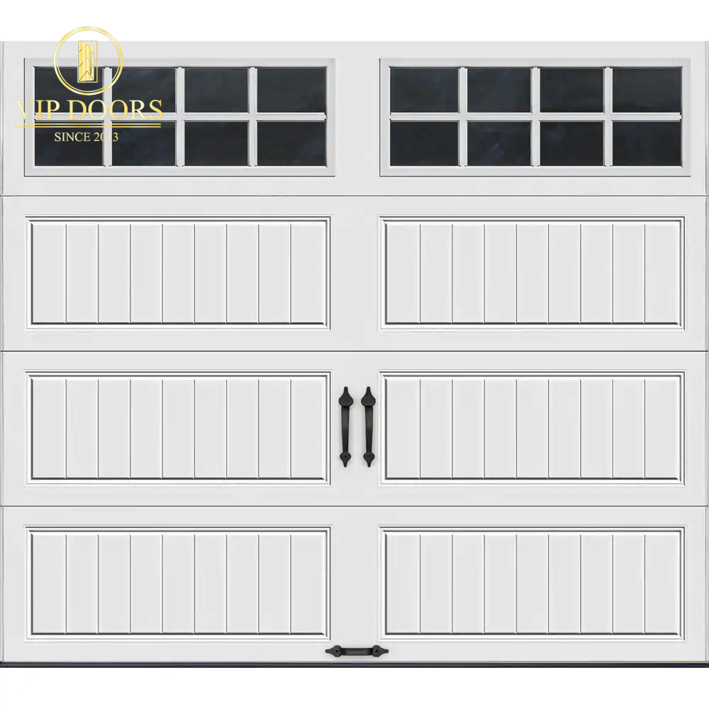 Gallery Collection 16 Ft. X 7 Ft. 6.5 R-Value Insulated White Garage Door with SQ24 Window