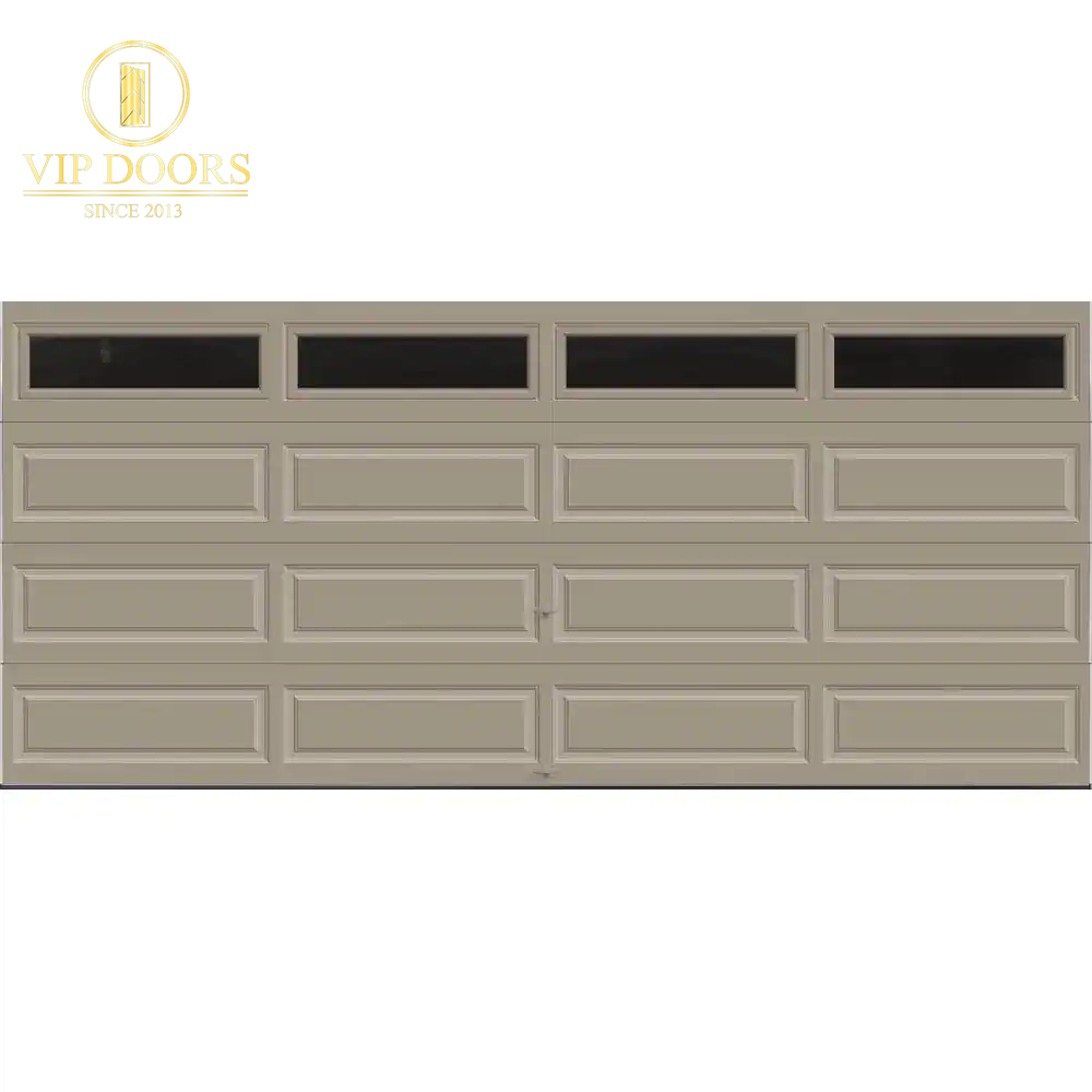 Classic Collection 9 Ft. X 7 Ft. 6.5 R-Value Insulated White Garage Door with Plain Windows