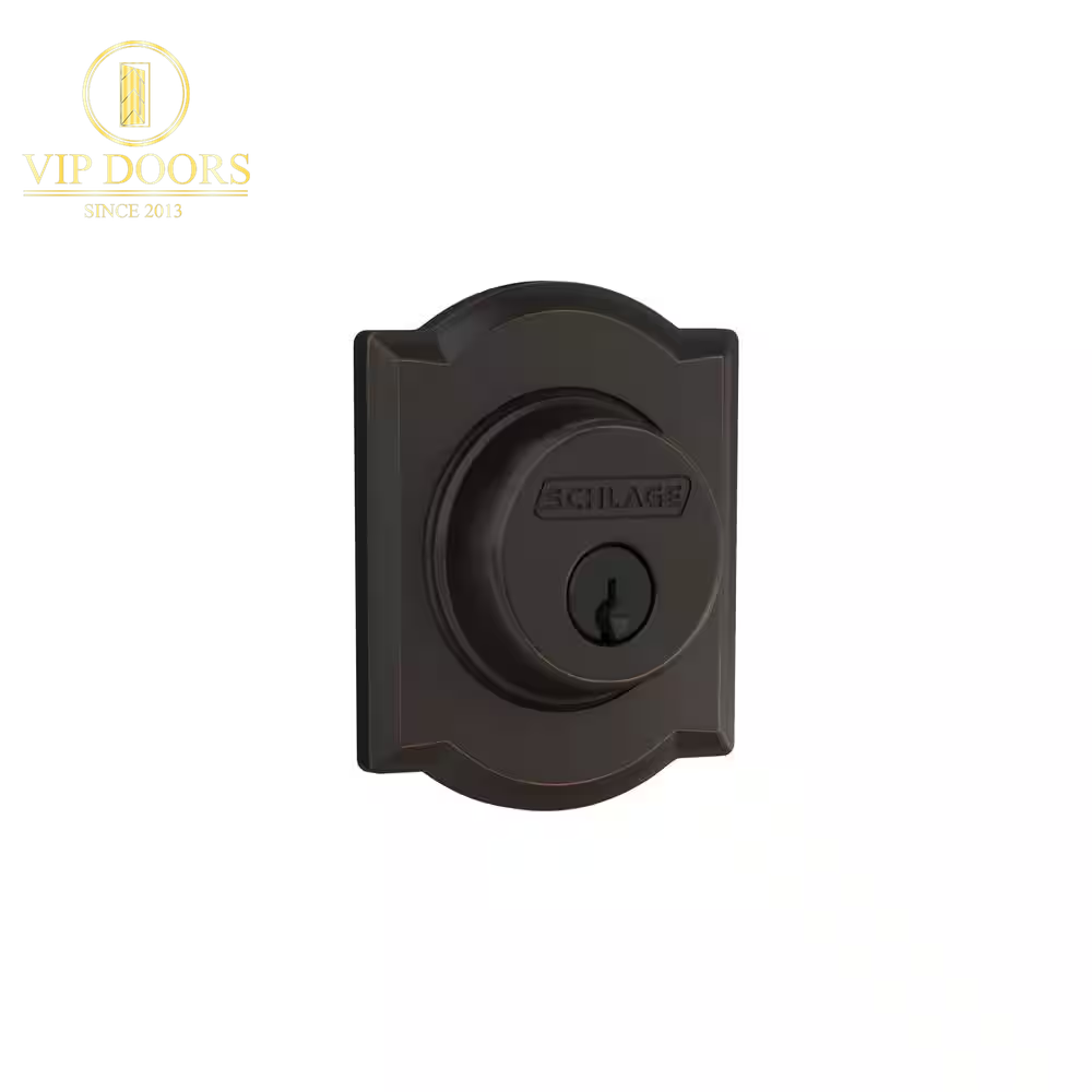 B60 Series Camelot Aged Bronze Single Cylinder Deadbolt Certified Highest for Security and Durability