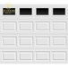 Classic Collection 9 Ft. X 7 Ft. 6.5 R-Value Insulated White Garage Door with Plain Windows