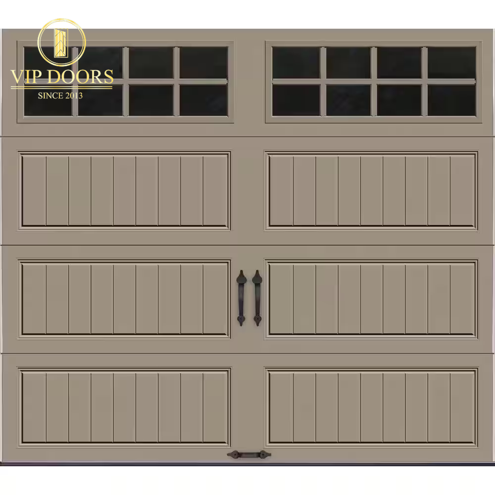 Gallery Collection 16 Ft. X 7 Ft. 6.5 R-Value Insulated White Garage Door with SQ24 Window