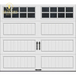 Gallery Collection 16 Ft. X 7 Ft. 6.5 R-Value Insulated White Garage Door with SQ24 Window